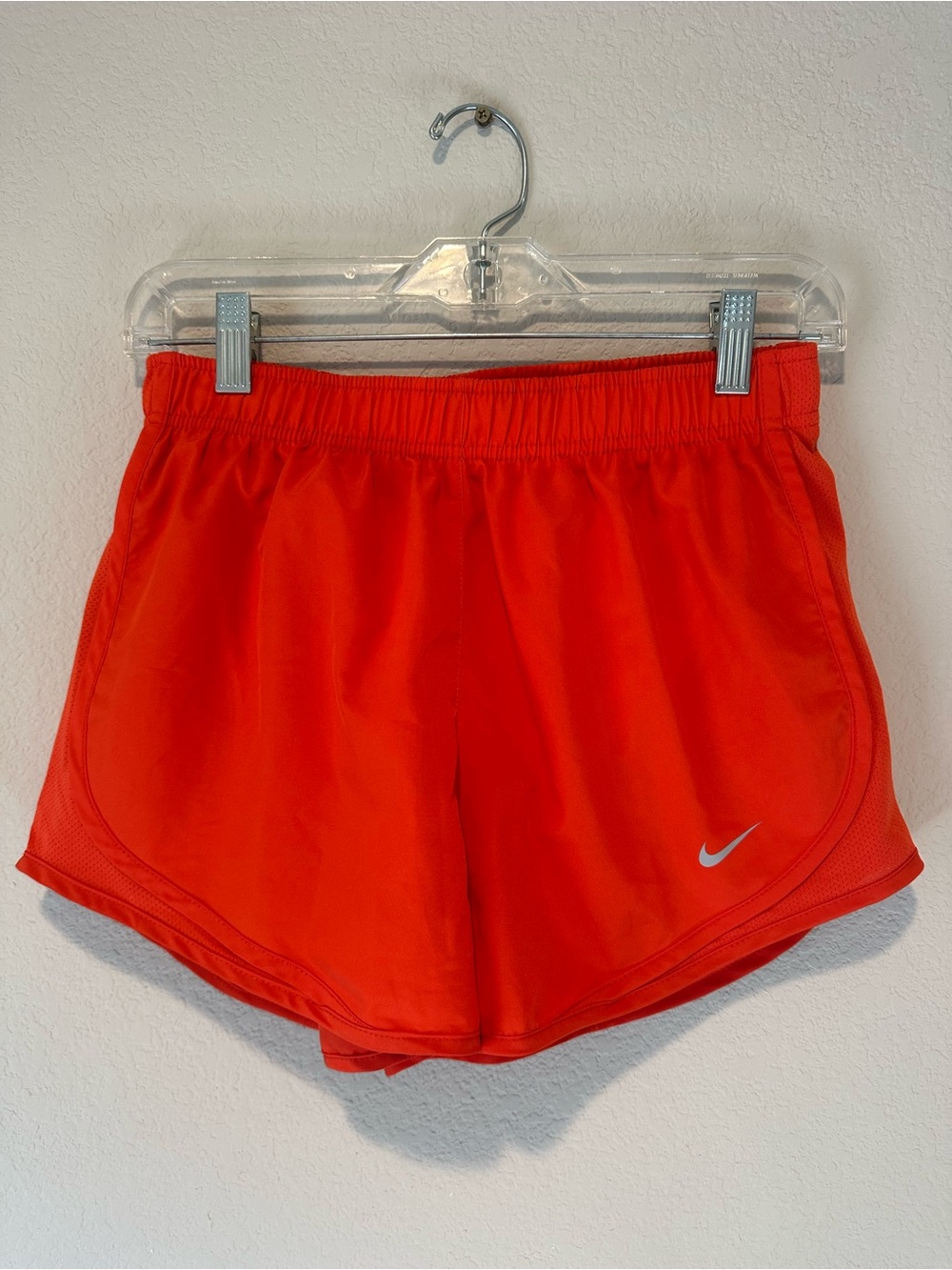 Nike Dri-Fit Tempo Orange-Red Running Shorts size Small (Like New)